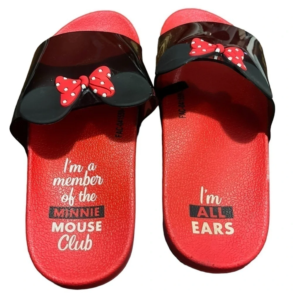 EUC Disney Store Minnie Rocks the Dots Sliders Sz 2/3
